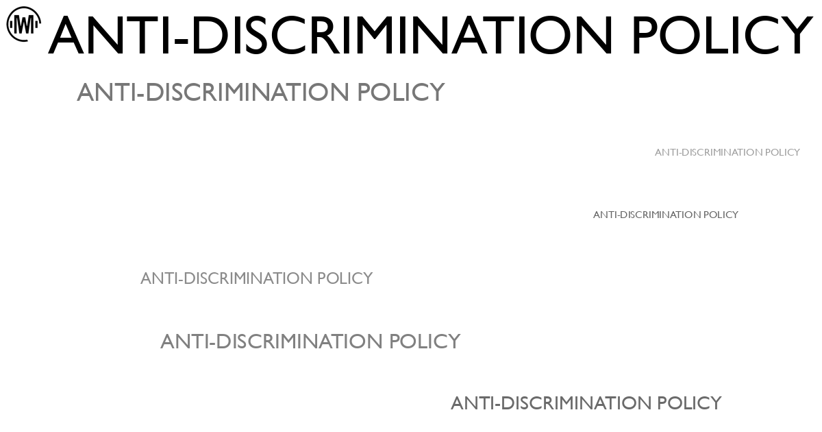 Illustration of Anti-Discrimination Policy