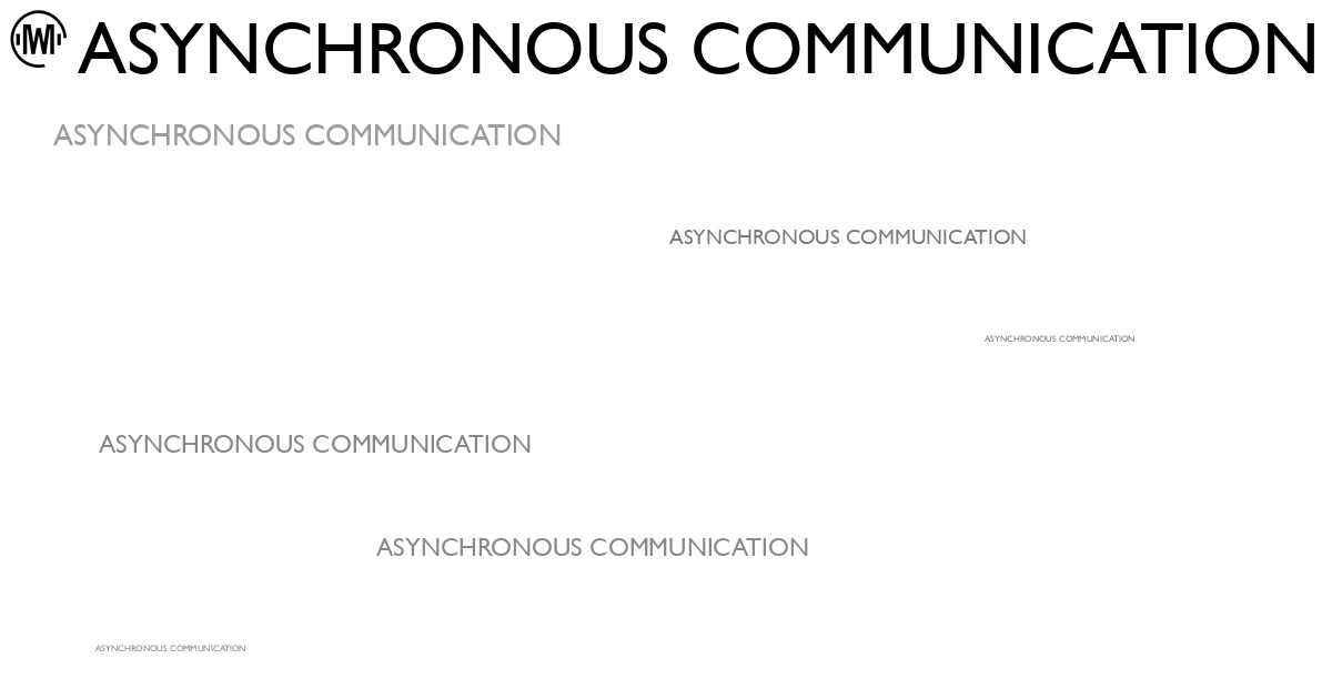 Illustration of Asynchronous Communication