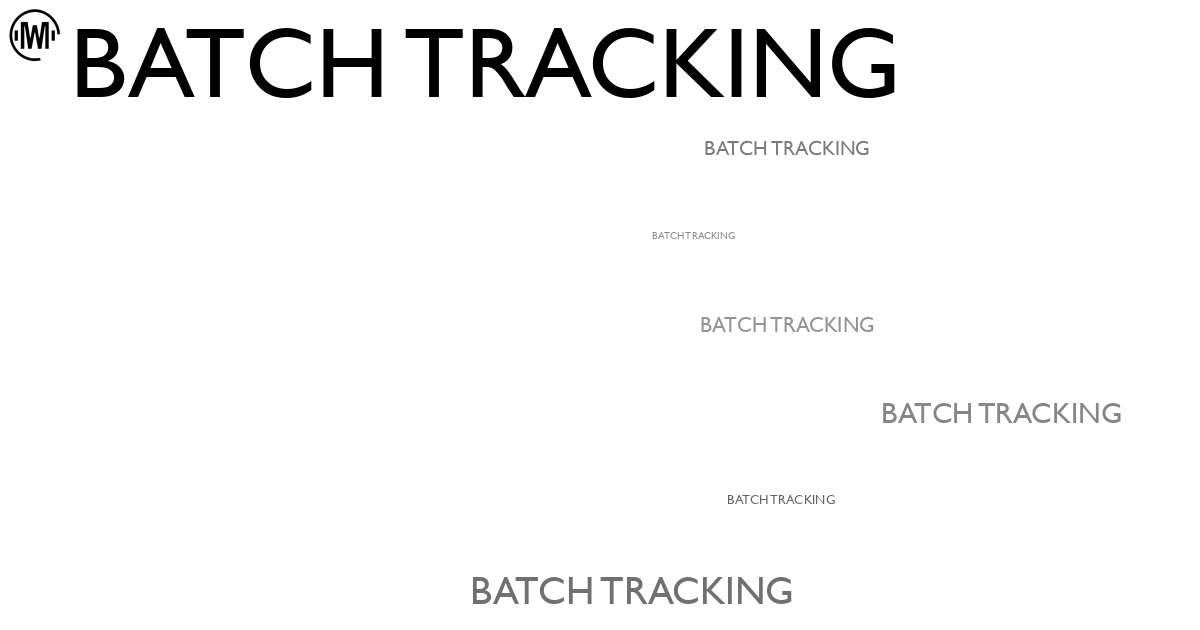 Illustration of Batch Tracking