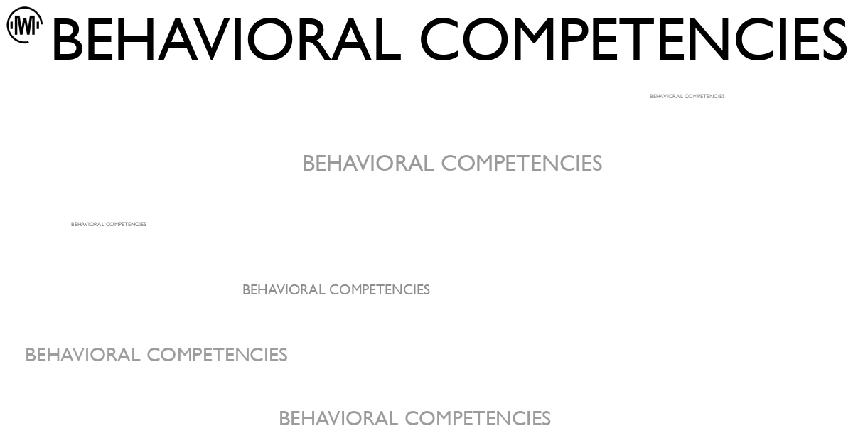 Illustration of Behavioral Competencies