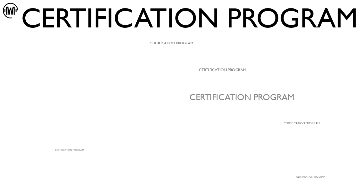 Illustration of Certification Program