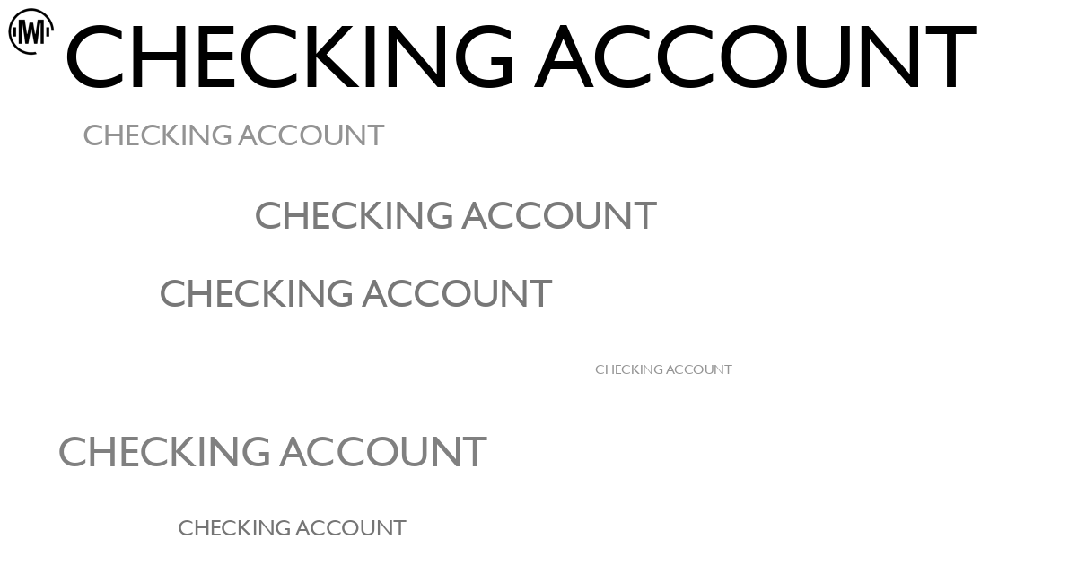 Illustration of Checking Account