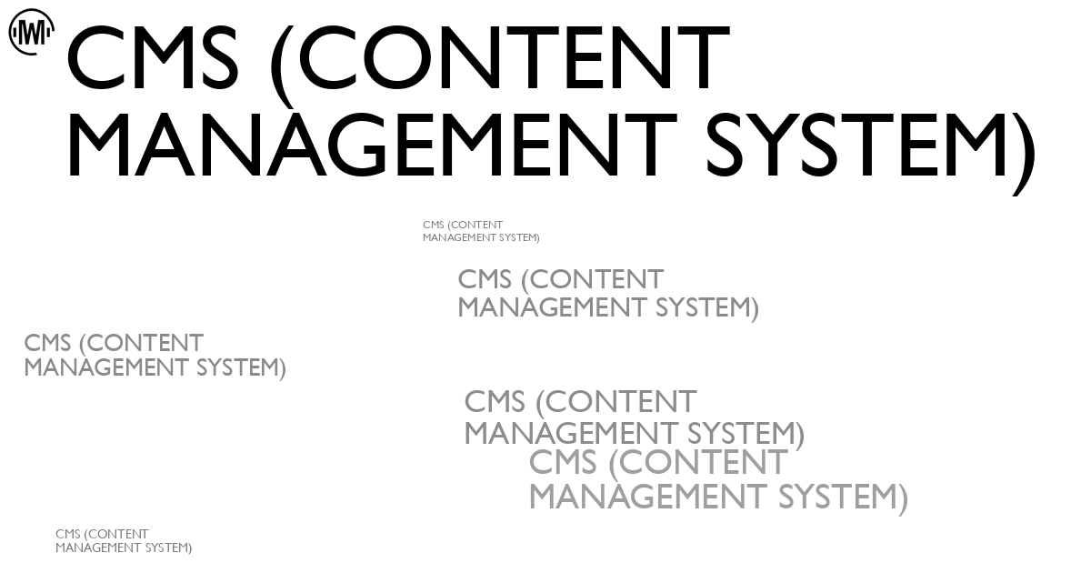 Illustration of CMS (Content Management System)