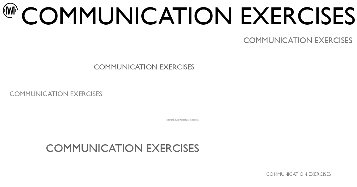 Illustration of Communication Exercises