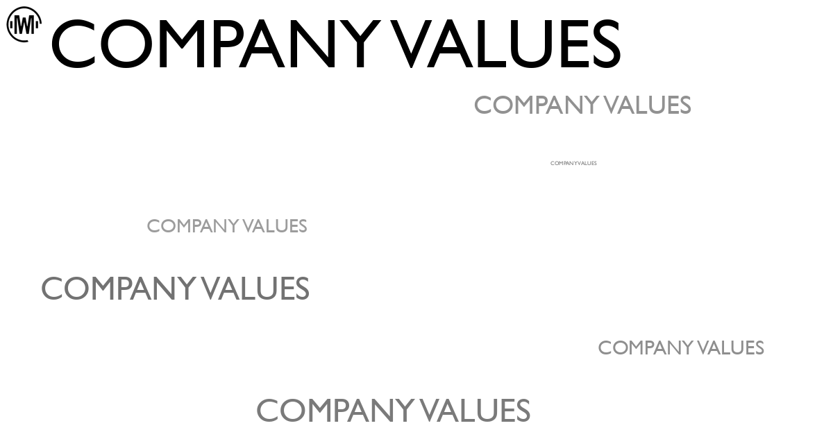 Illustration of Company Values