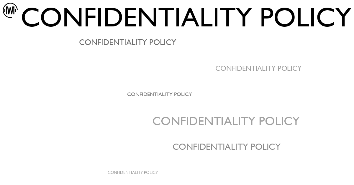 Illustration of Confidentiality Policy