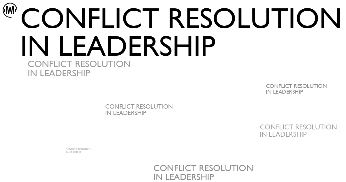Illustration of Conflict Resolution in Leadership