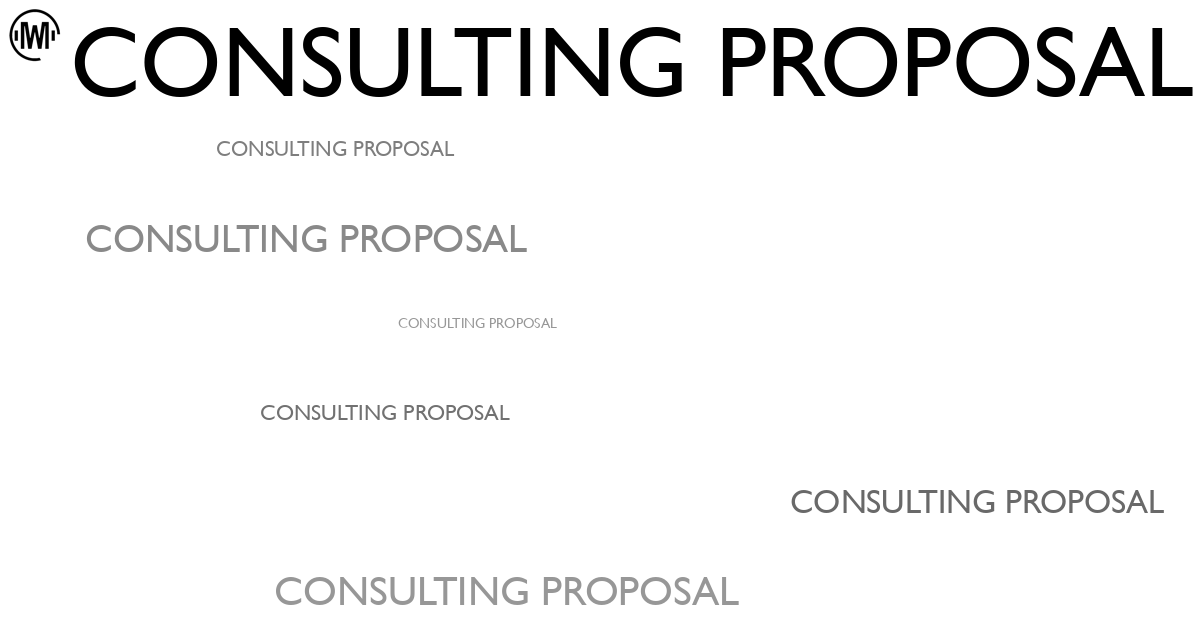 Illustration of Consulting Proposal