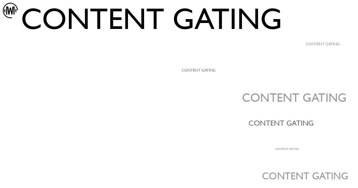 Illustration of Content Gating
