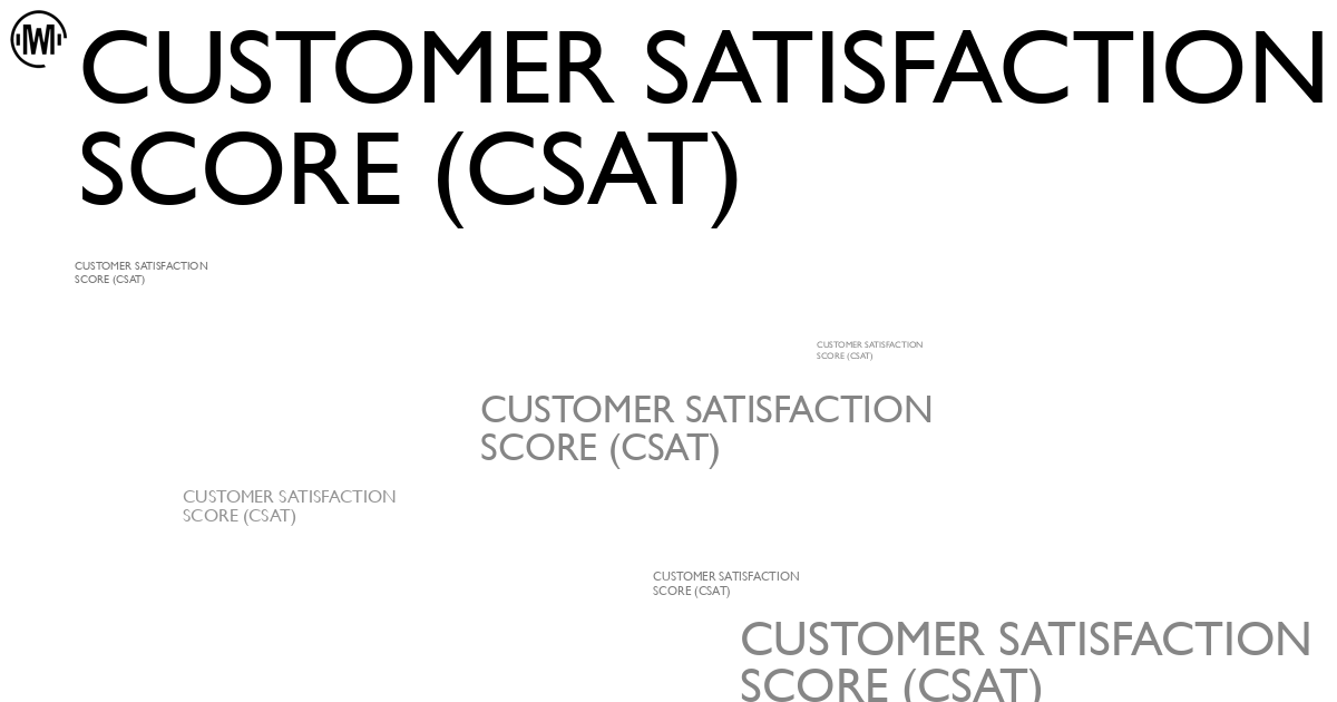 Illustration of Customer Satisfaction Score (CSAT)
