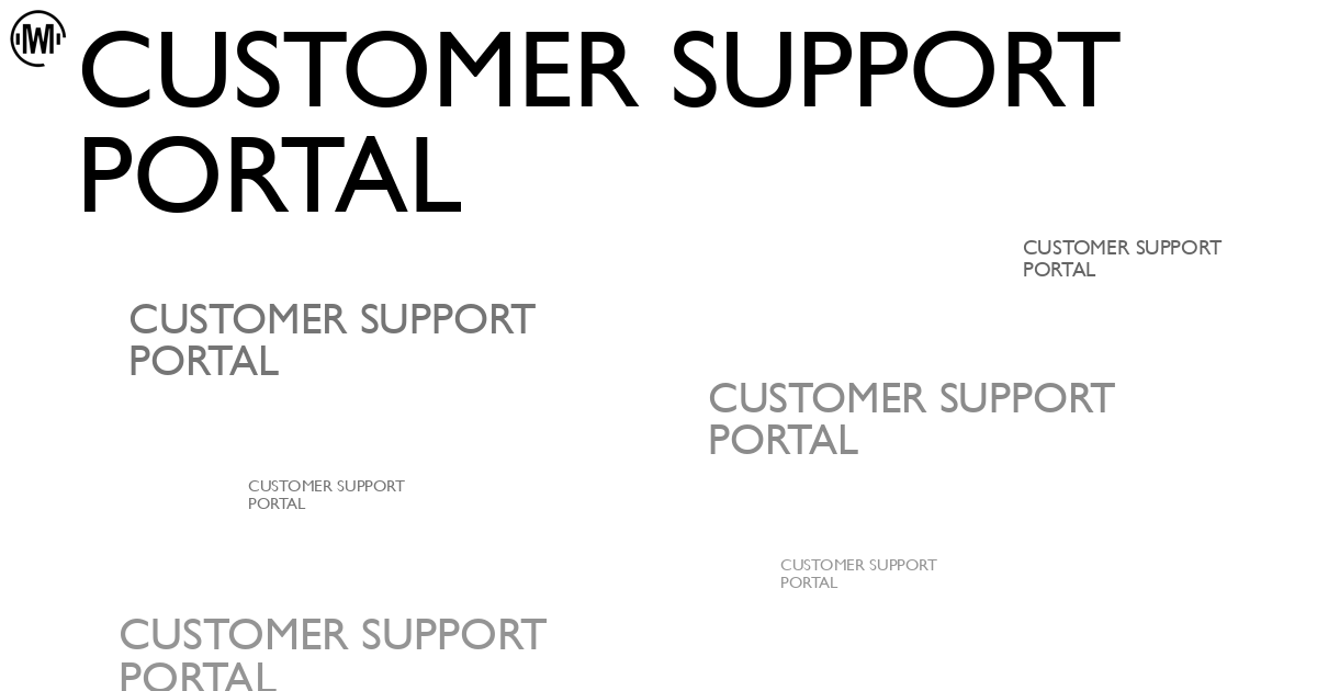 Illustration of Customer Support Portal