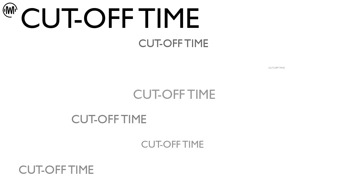 Illustration of Cut-Off Time