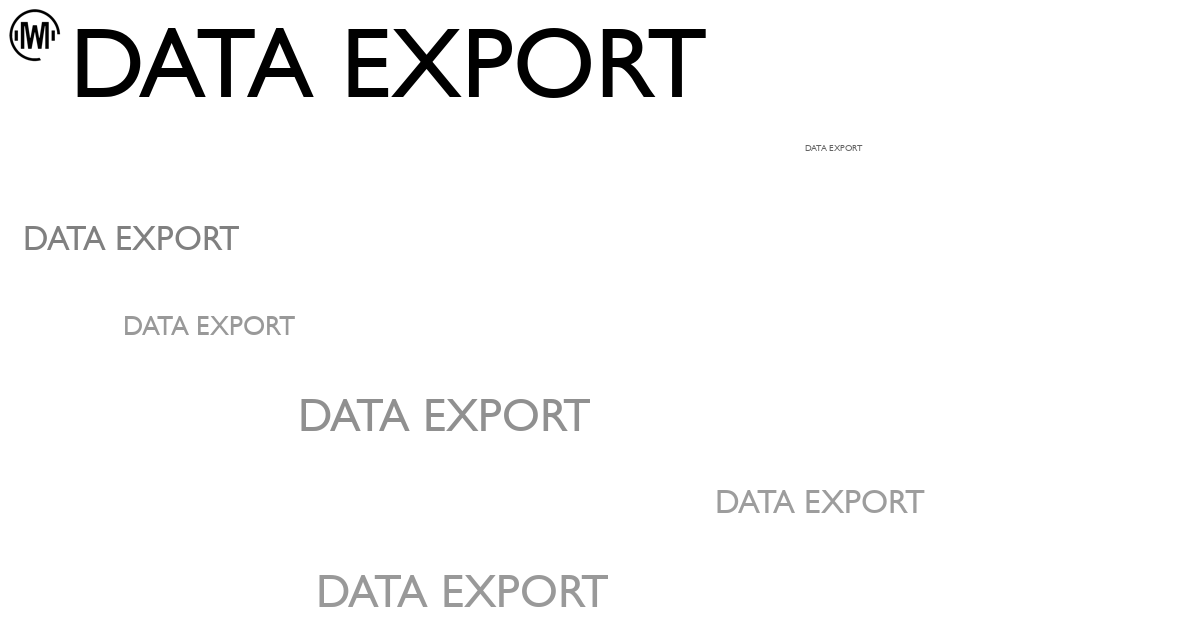 Illustration of Data Export