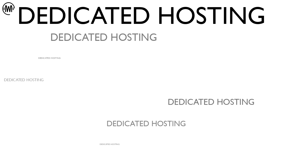 Illustration of Dedicated Hosting
