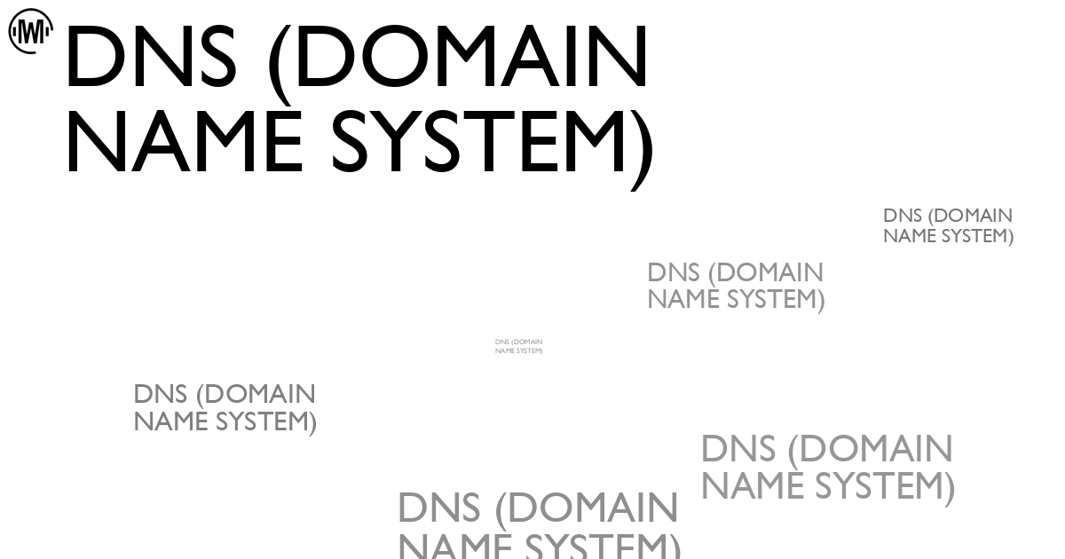 Illustration of DNS (Domain Name System)