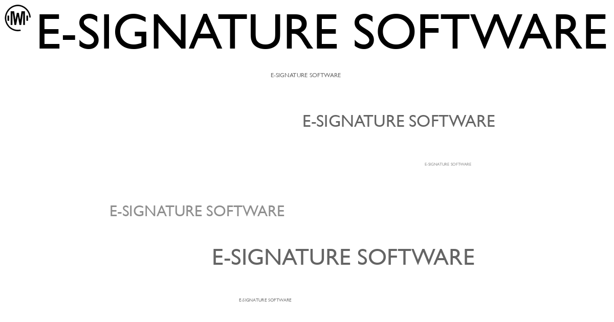 Illustration of E-signature Software