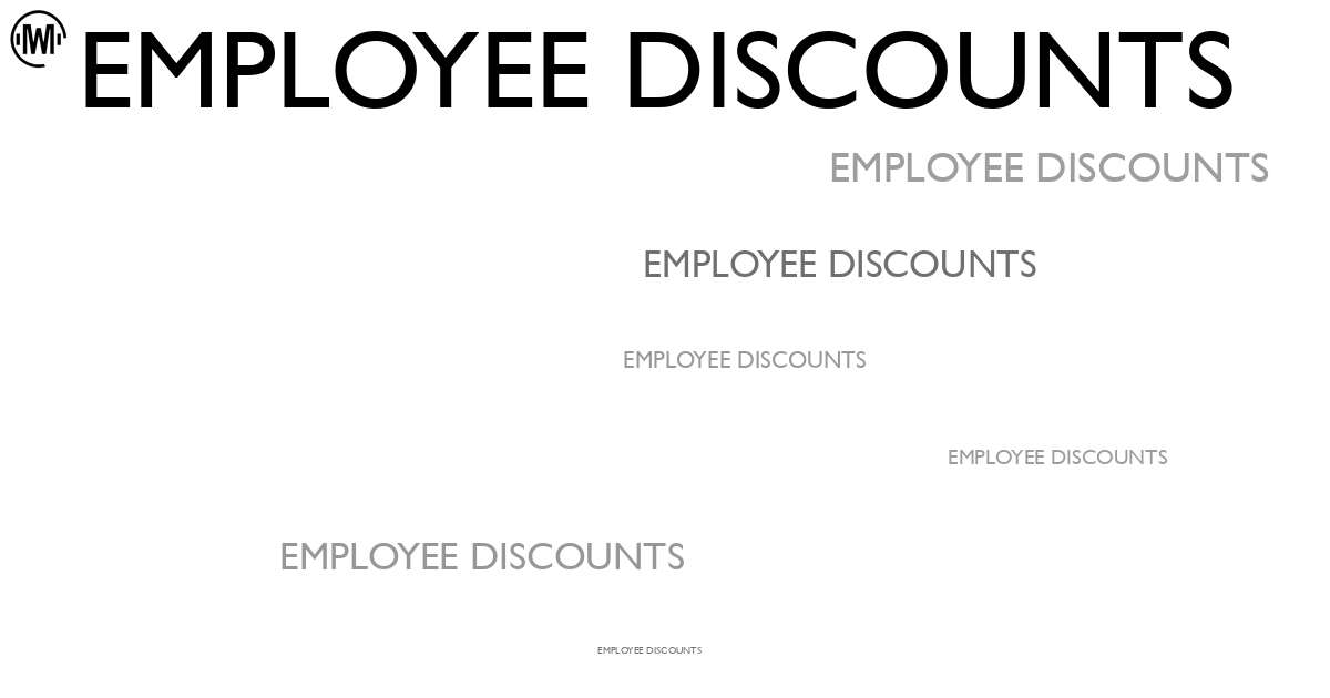 Illustration of Employee Discounts