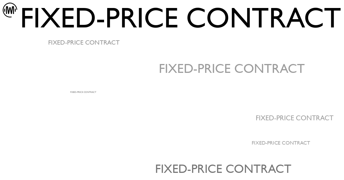 Illustration of Fixed-Price Contract