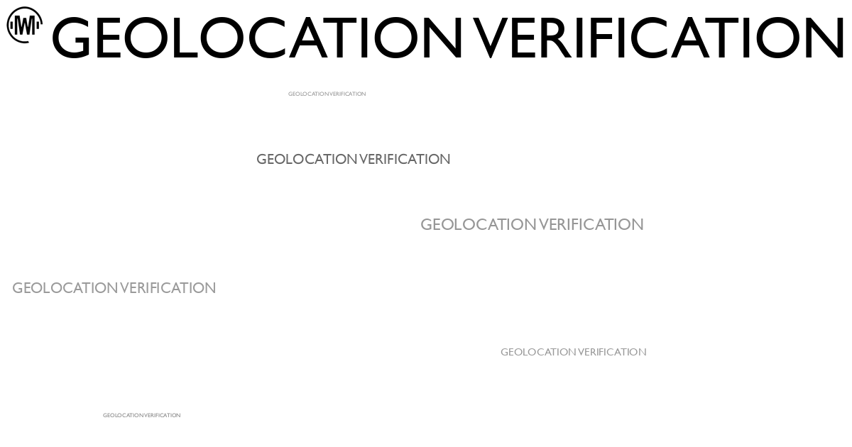 Illustration of Geolocation Verification
