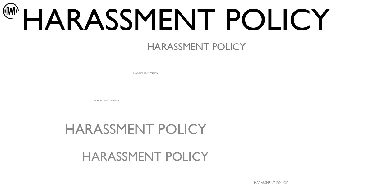Illustration of Harassment Policy