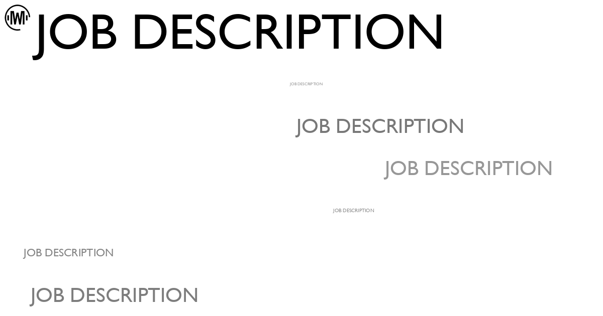 Illustration of Job Description