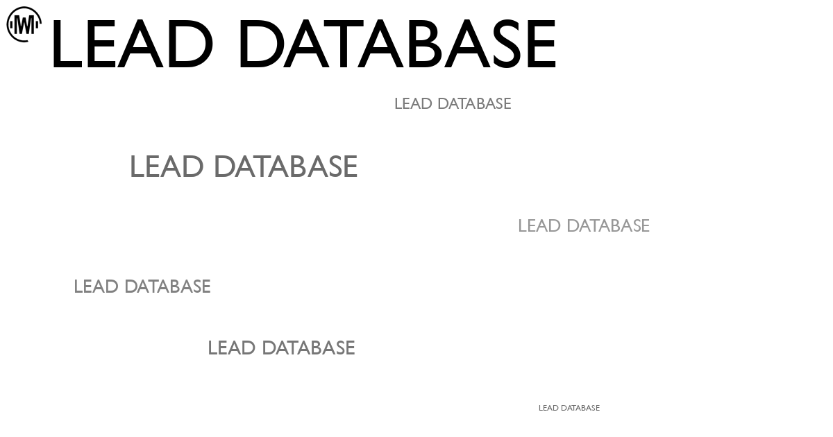 Illustration of Lead Database