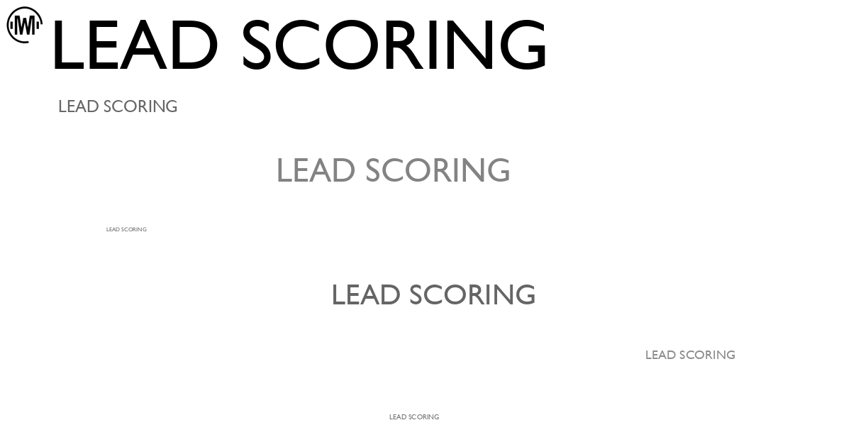 Illustration of Lead Scoring