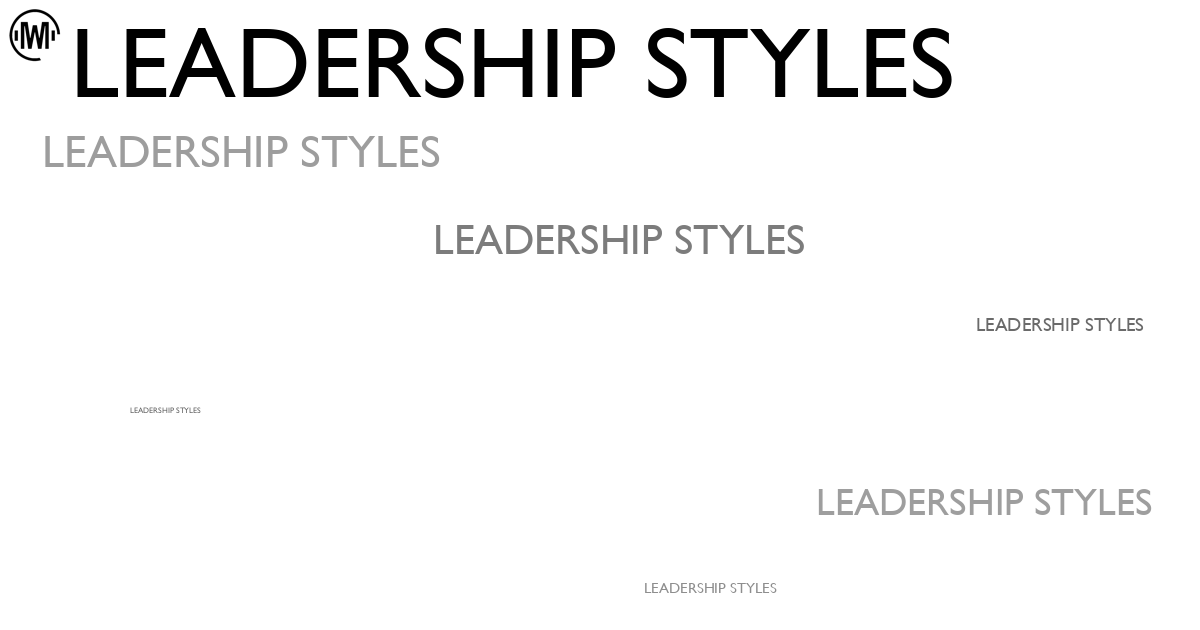 Illustration of Leadership Styles