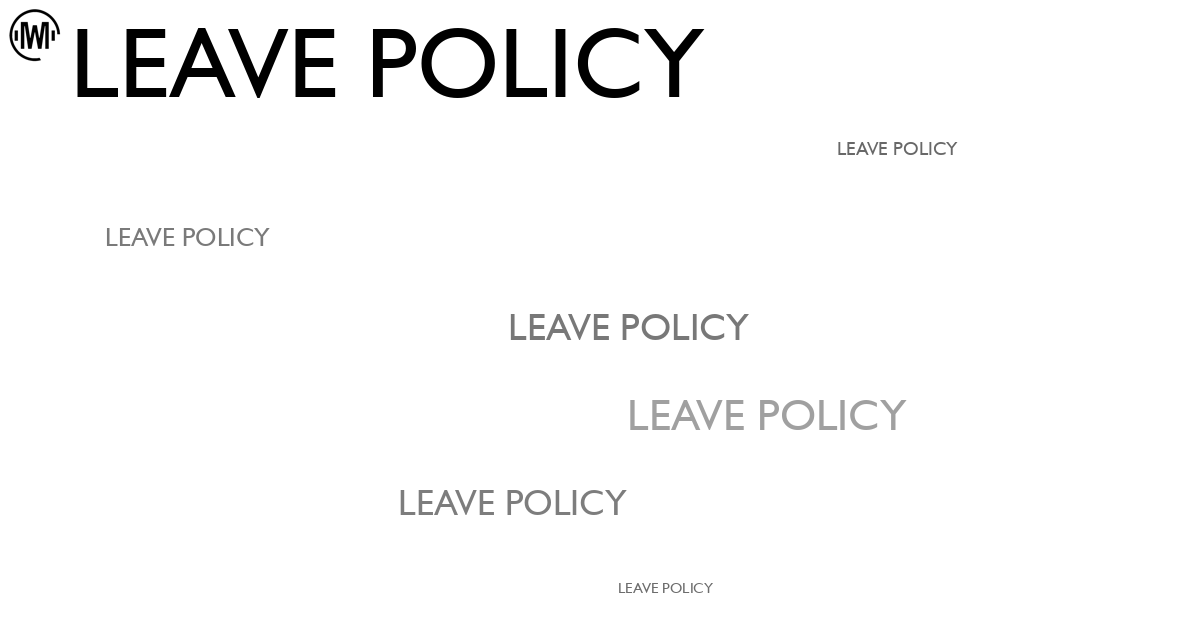 Illustration of Leave Policy
