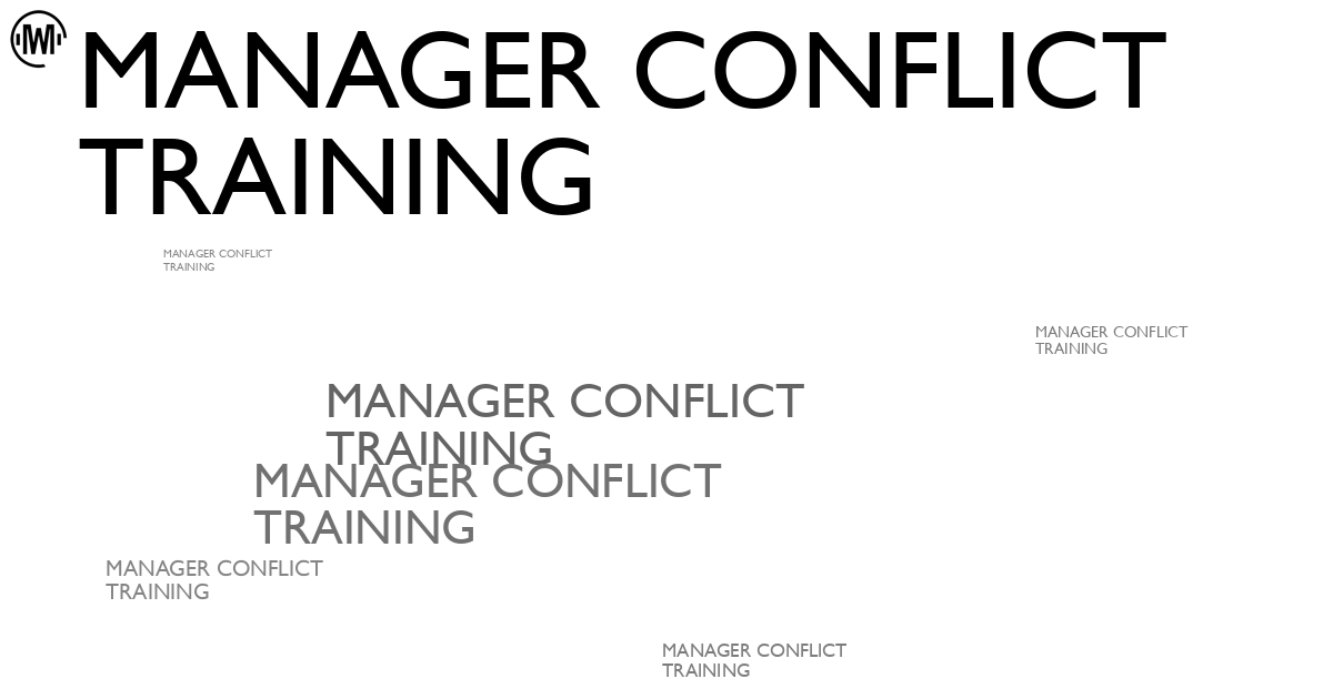 Illustration of Manager Conflict Training