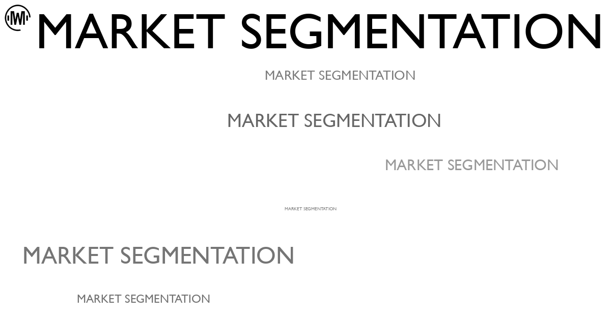 Illustration of Market Segmentation