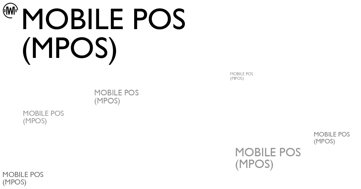 Illustration of Mobile POS (mPOS)