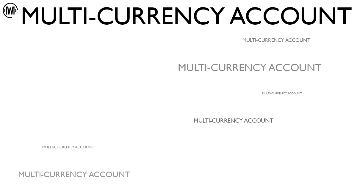 Illustration of Multi-Currency Account