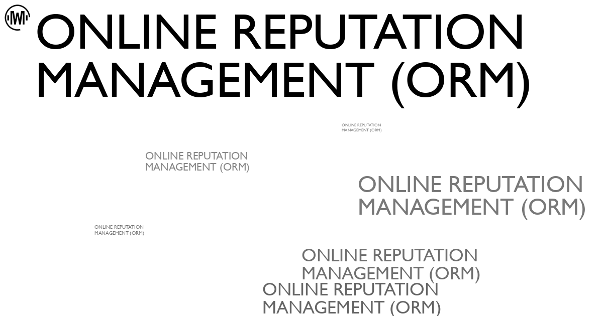 Illustration of Online Reputation Management (ORM)