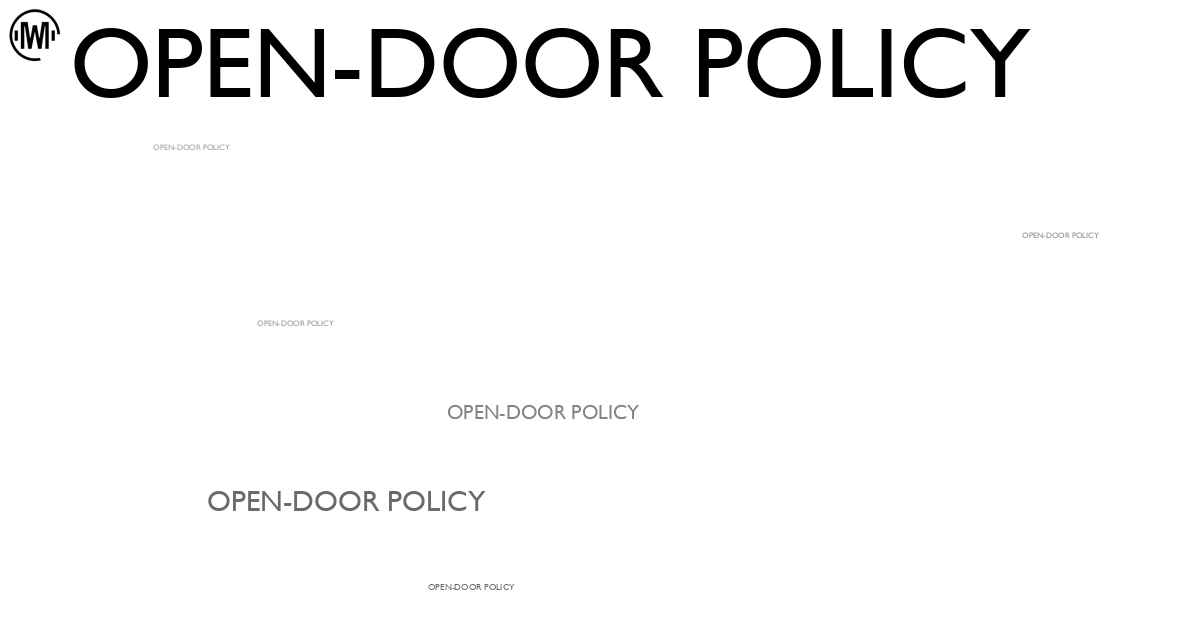 Illustration of Open-Door Policy