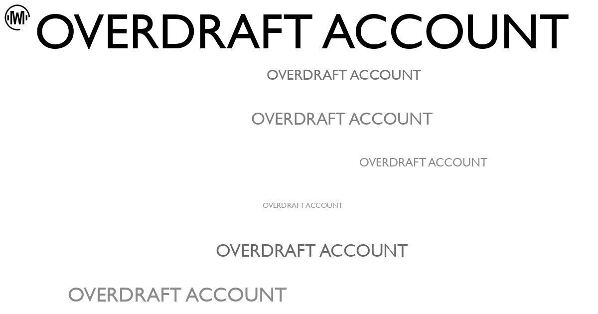 Illustration of Overdraft Account