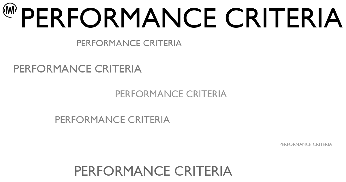 Illustration of Performance Criteria