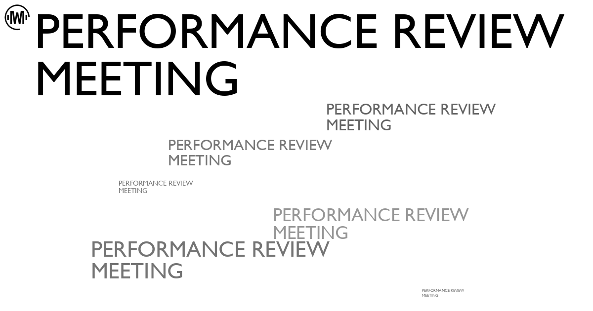 Illustration of Performance Review Meeting