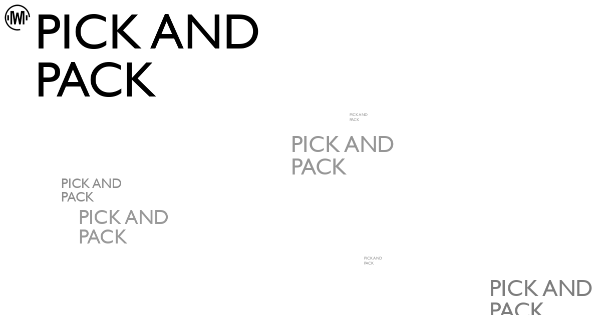Illustration of Pick and Pack