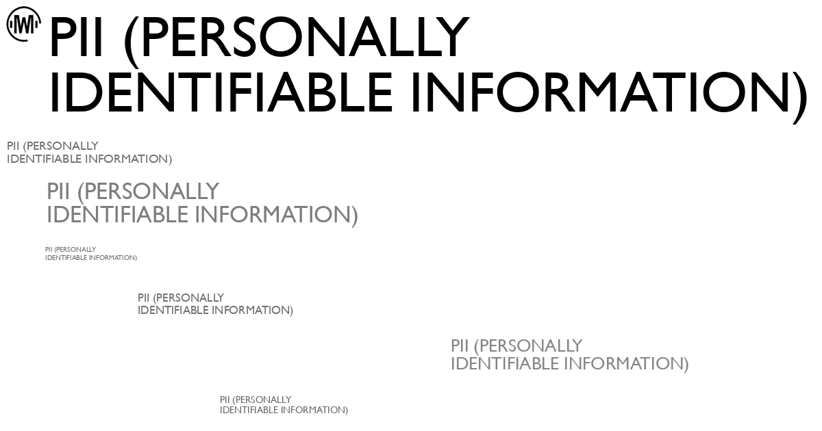 Illustration of PII (Personally Identifiable Information)