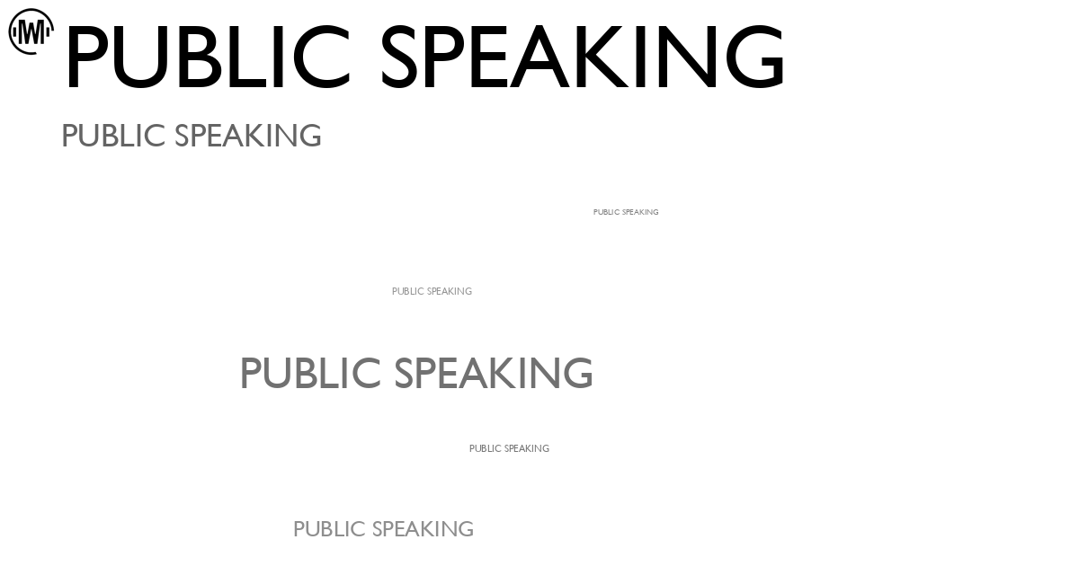 Illustration of Public Speaking