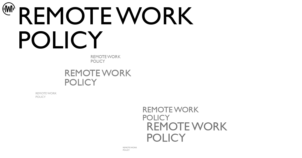 Illustration of Remote Work Policy