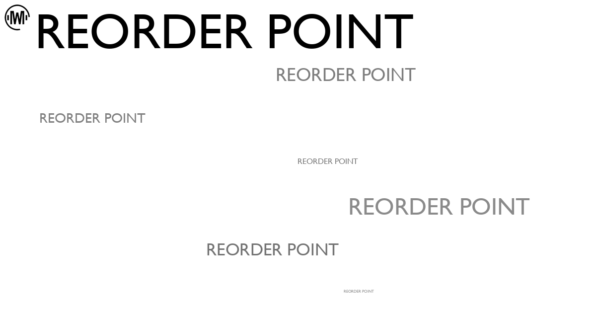 Illustration of Reorder Point