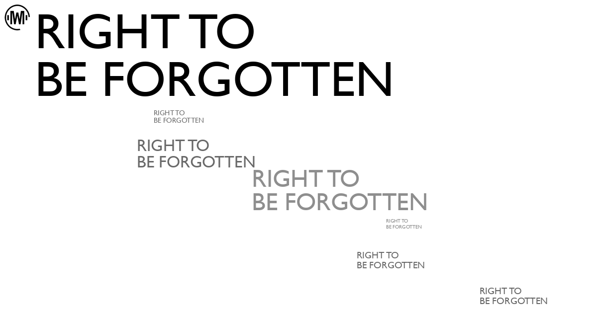 Illustration of Right to Be Forgotten
