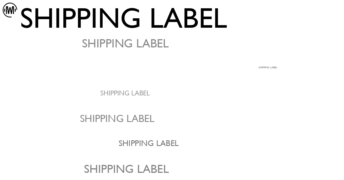 Illustration of Shipping Label