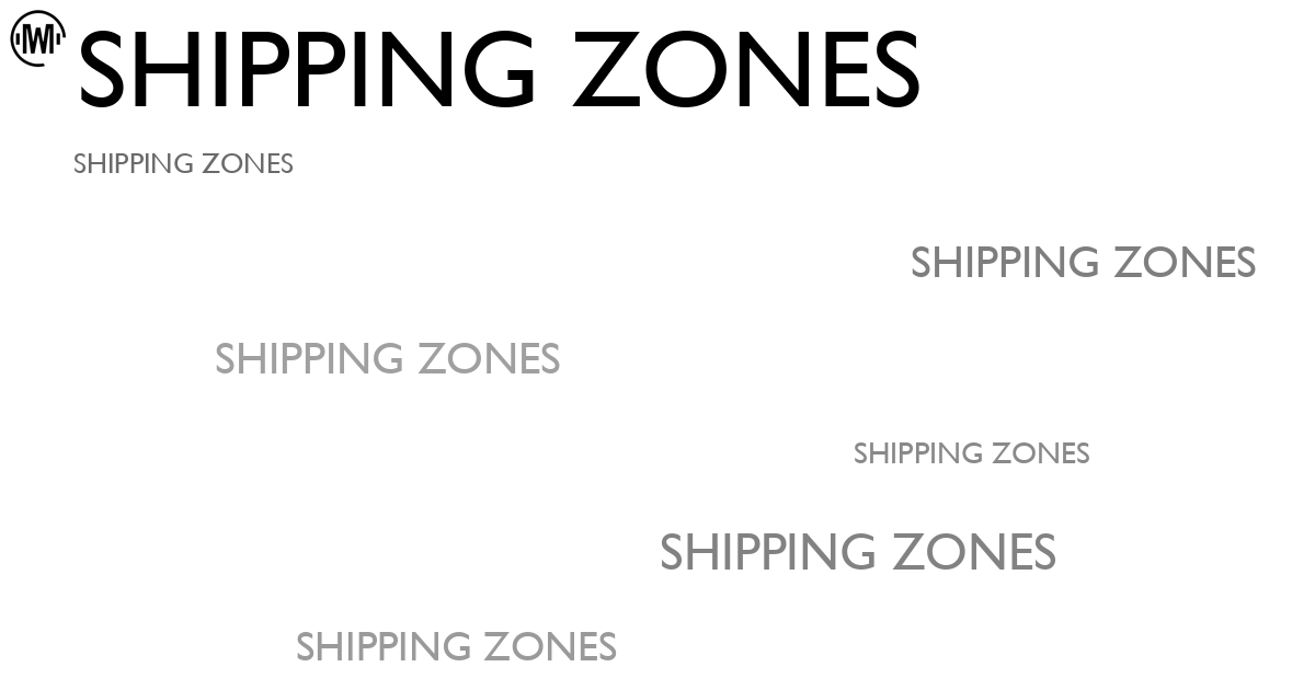 Illustration of Shipping Zones
