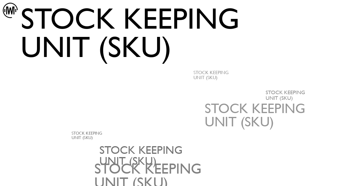 Illustration of Stock Keeping Unit (SKU)