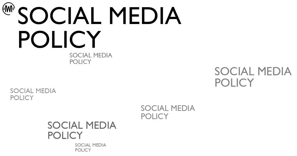 Illustration of Social Media Policy