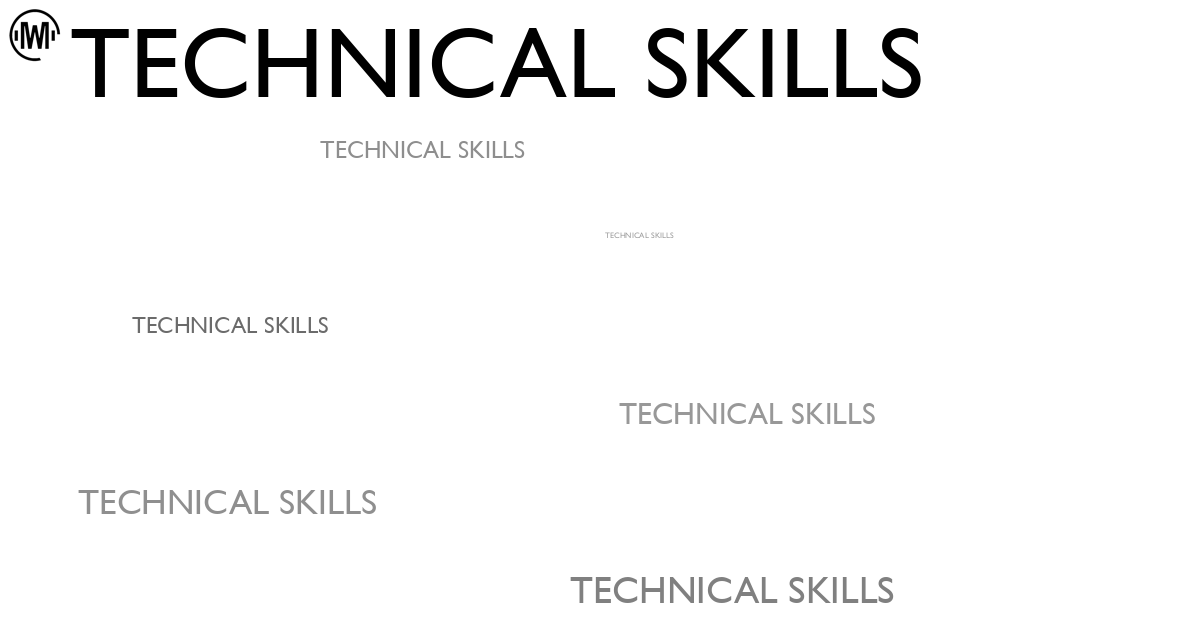 Illustration of Technical Skills
