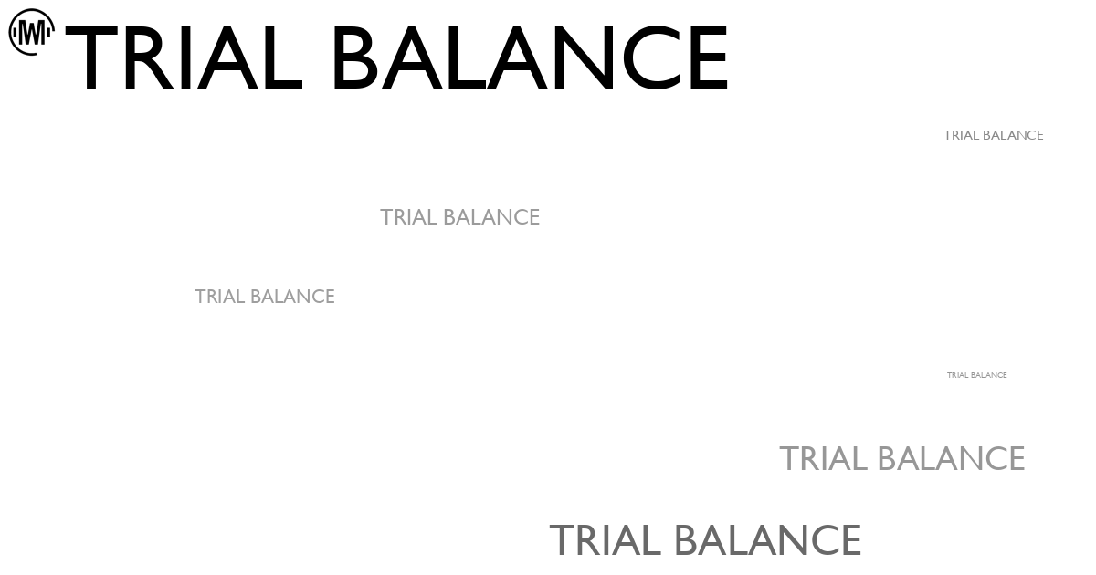 Illustration of Trial Balance